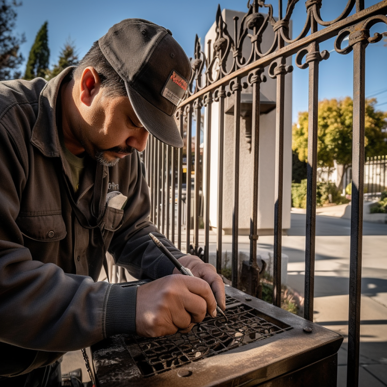 iron gate repair 9 2 - Iron Men Gate & Door Design LA Gates & Doors