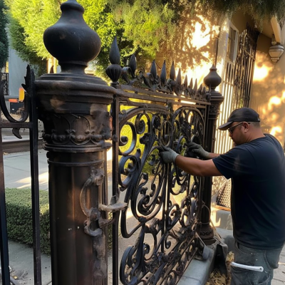 iron gate repair in Valley 1 2 - Iron Men Gate & Door Design LA Gates & Doors