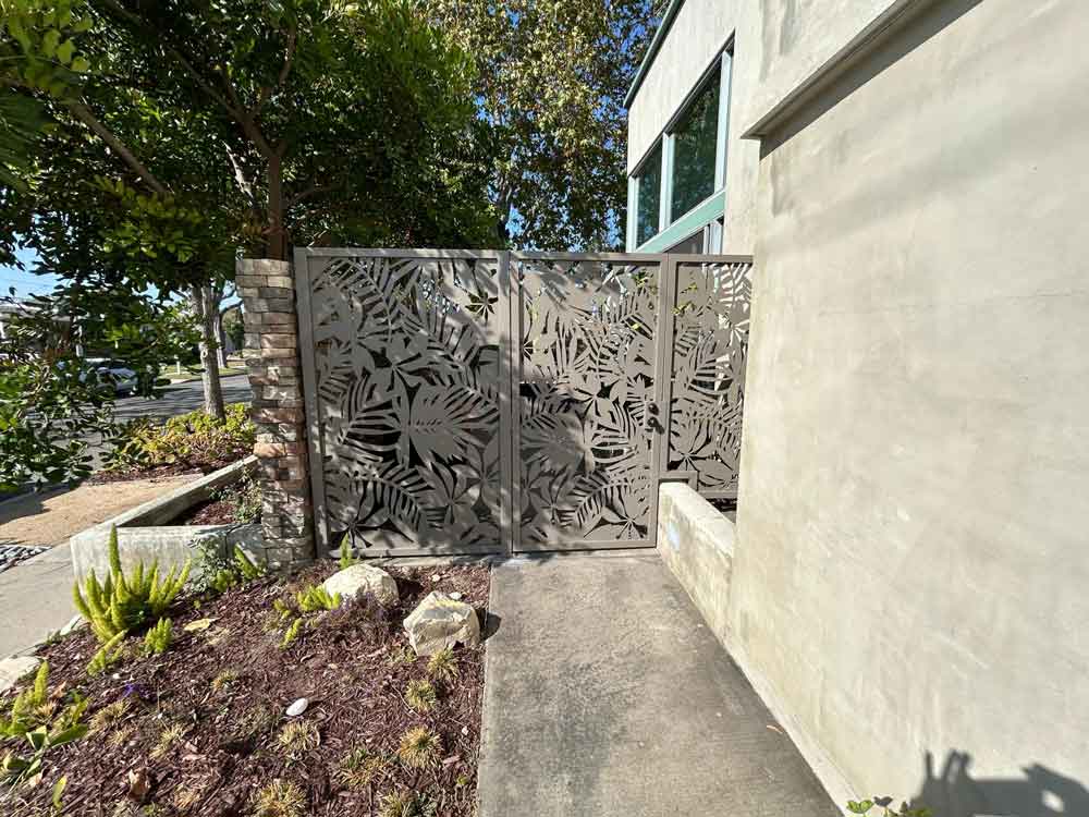 Custom design made gate and panel Design and Installation service