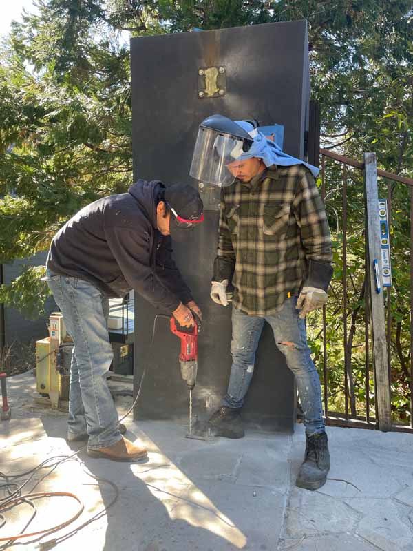 Fabrication and installation of custom made horizontal sliding gate 5 4gate installation service in glandale ca by ironmen gates and doors - Iron Men Gate & Door Design LA Gates & Doors