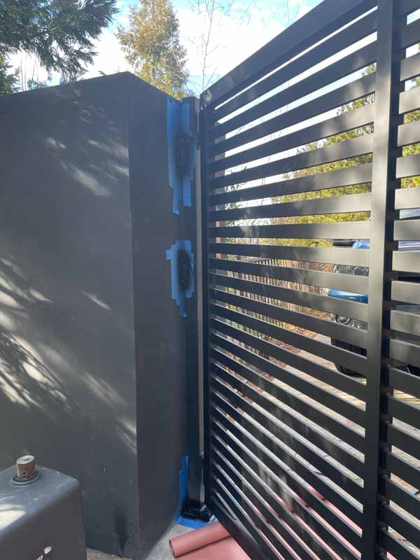 Fabrication and installation of custom made horizontal sliding gate 6 5gate installation service in glandale ca by ironmen gates and doors - Iron Men Gate & Door Design LA Gates & Doors