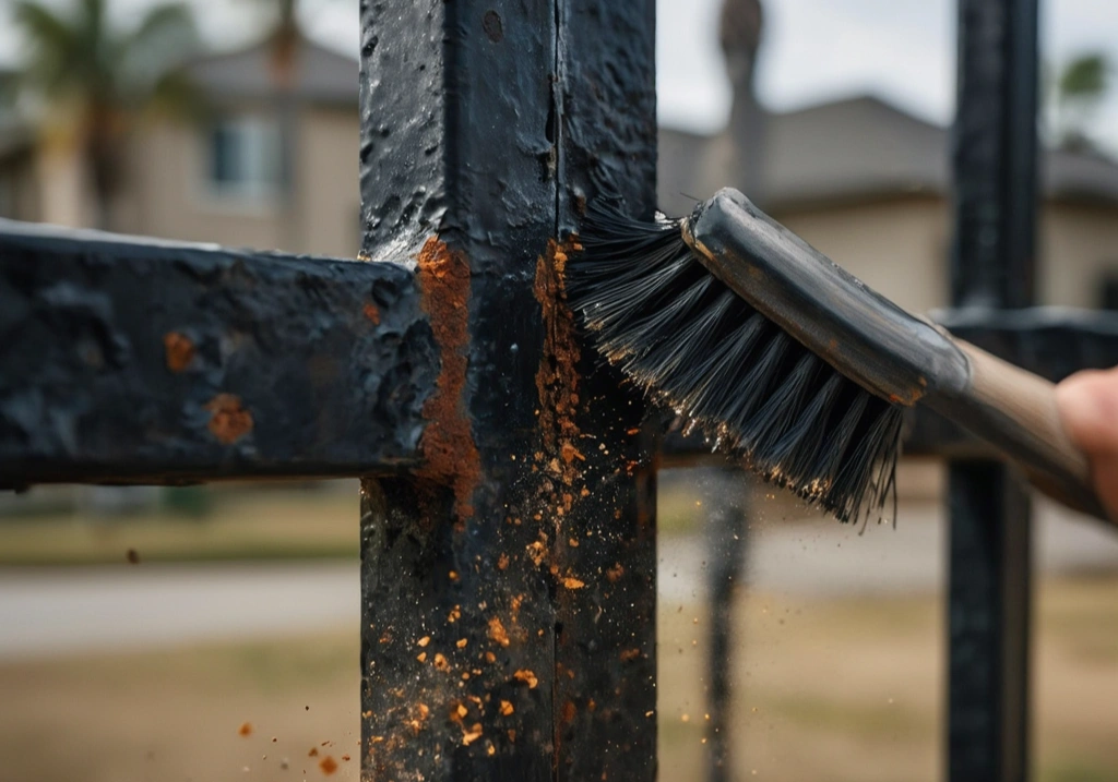 metal fence rust prevention